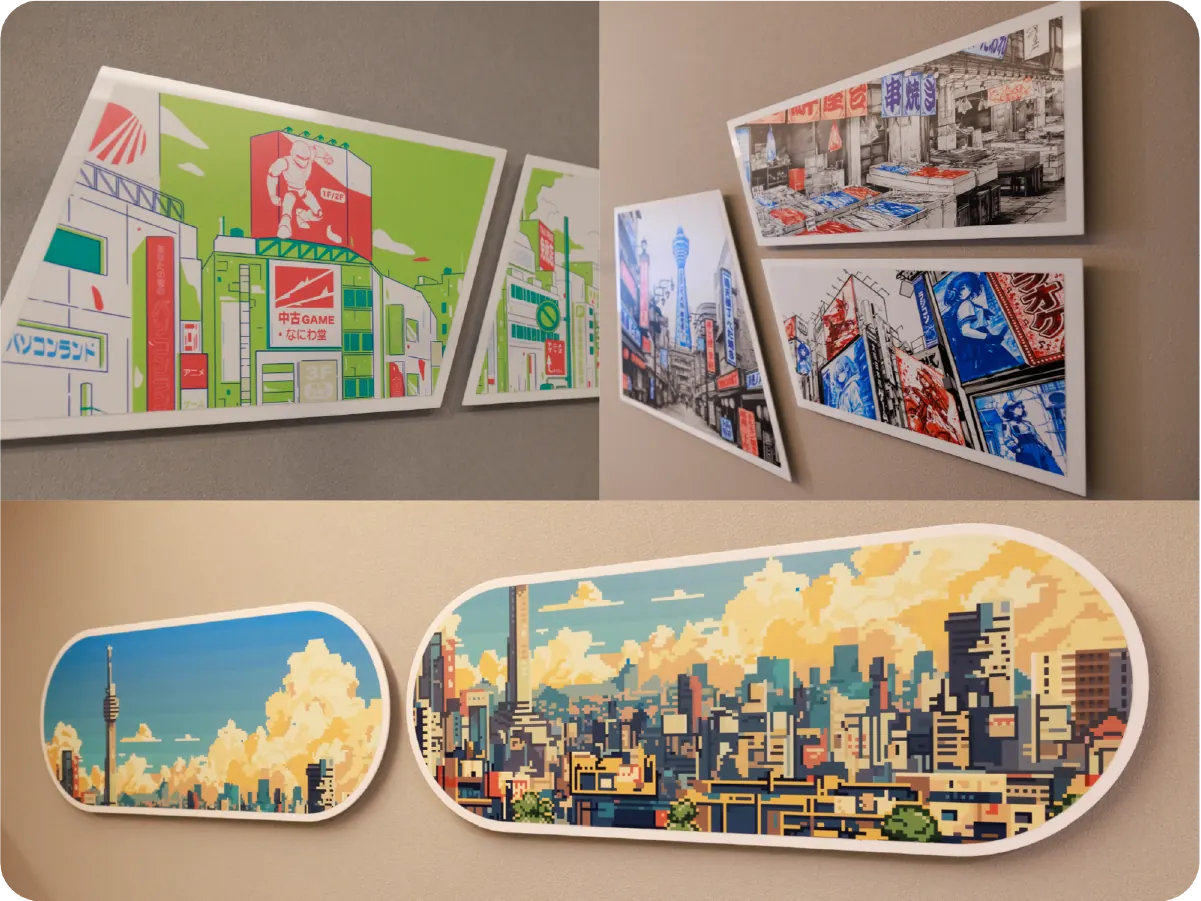 Graphic Signs that Capture Downtown Vibrancy