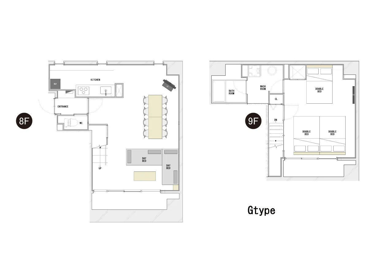 평면도 - Maisonette Suite 8